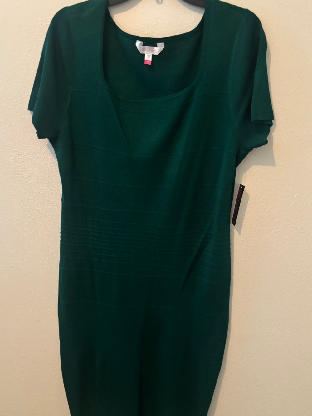 No Boundaries Women's Green Ottoman Short Sleeve Sweater Dress - Size XXXL